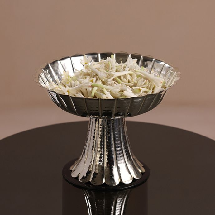 Floral Pedestal Bowl