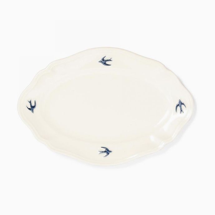 Early Bird Oval Plate - Marumitsu Poterie