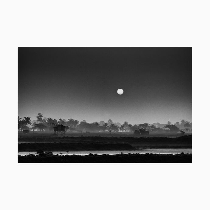 Rural India at Dawn Art Print