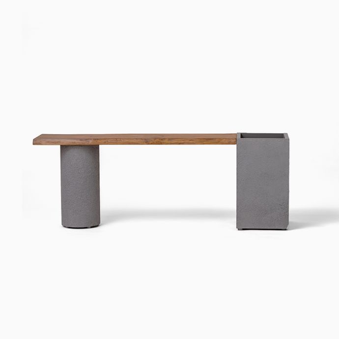Dot Square Planter Bench