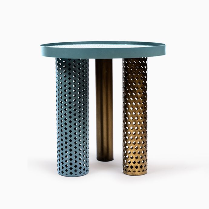 Elan Clove Round Metal Side Table