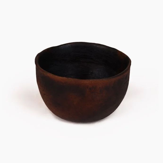 Etherea Black Clay Serving Bowl