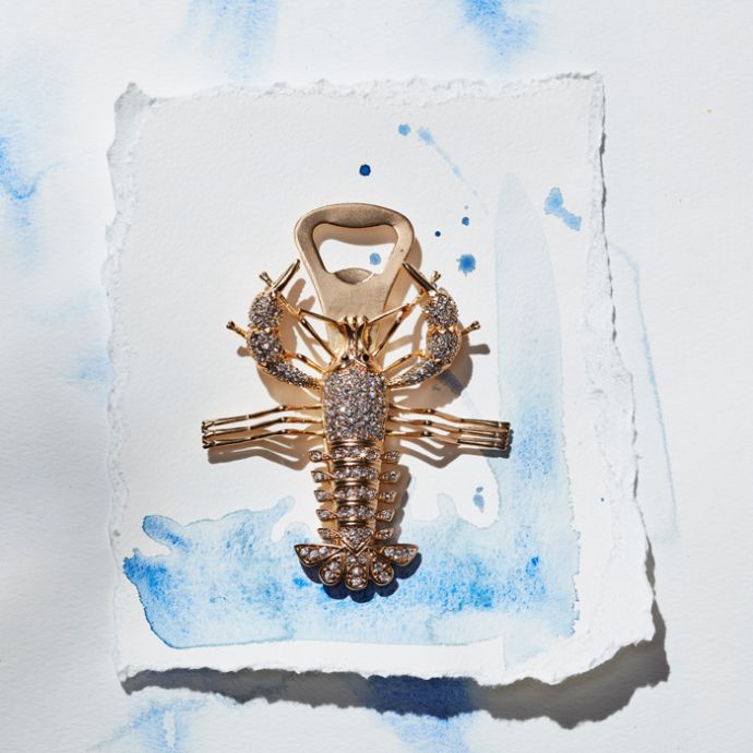 Filigree Lobster Bottle Opener