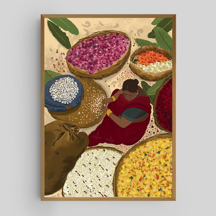 Phoolmandi I Art Print