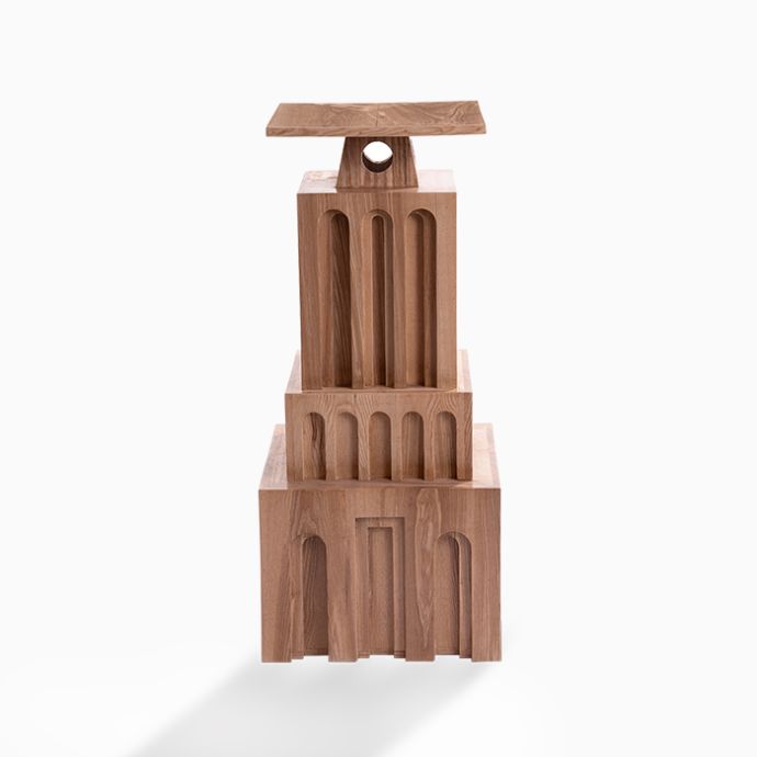 Mystic Pedestal Side Table