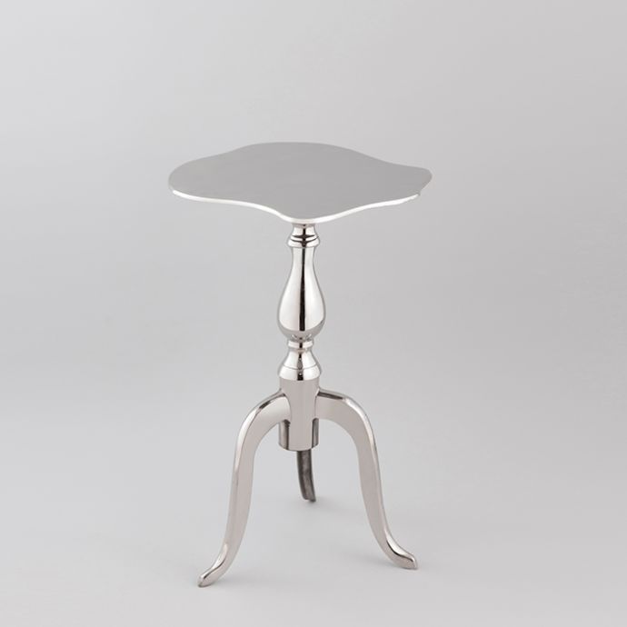 Nickel Sculptural Side Table