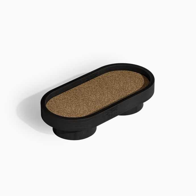 Podium Tray Oval- Black