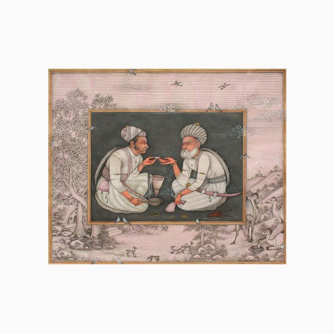 Rajput Warrior Having Opium