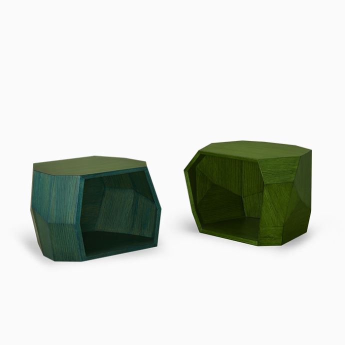 Rocks Bookshelf, Seating, Table 1- Set of 2 