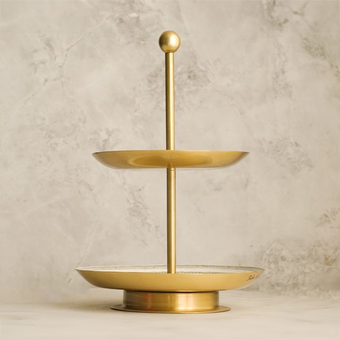 Sangemarmar Brass Dessert Stand
