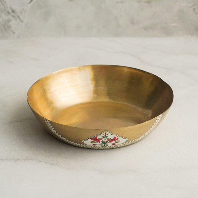 Sangemarmar Kansa Serving Bowl