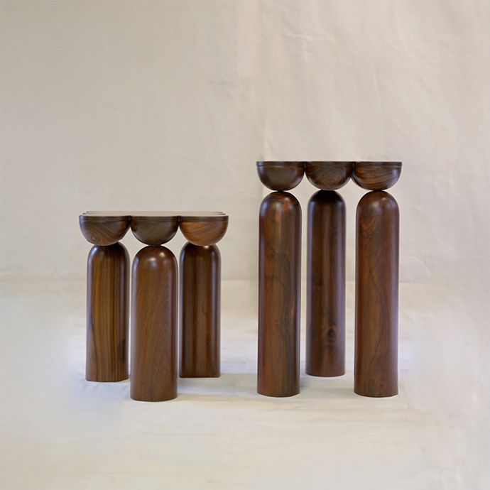 Scallop Side Table - Set of 2