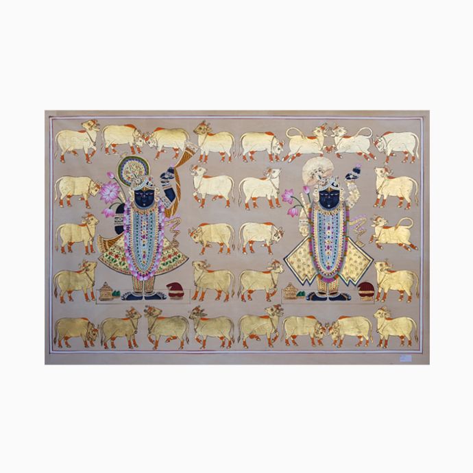 Gopashtami Twin Shrinathji Pichwai