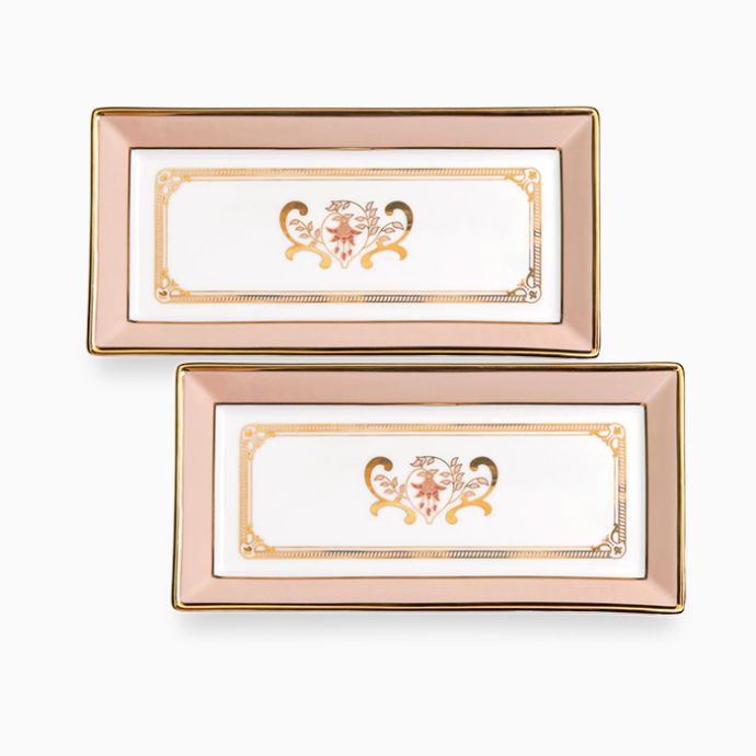 Blush of Fuchsia Trays - Set of 2 