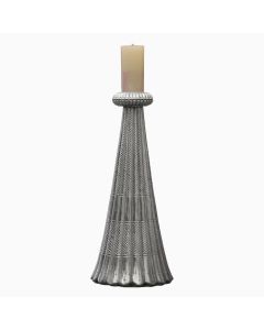 Gilded White Metal Candlestand